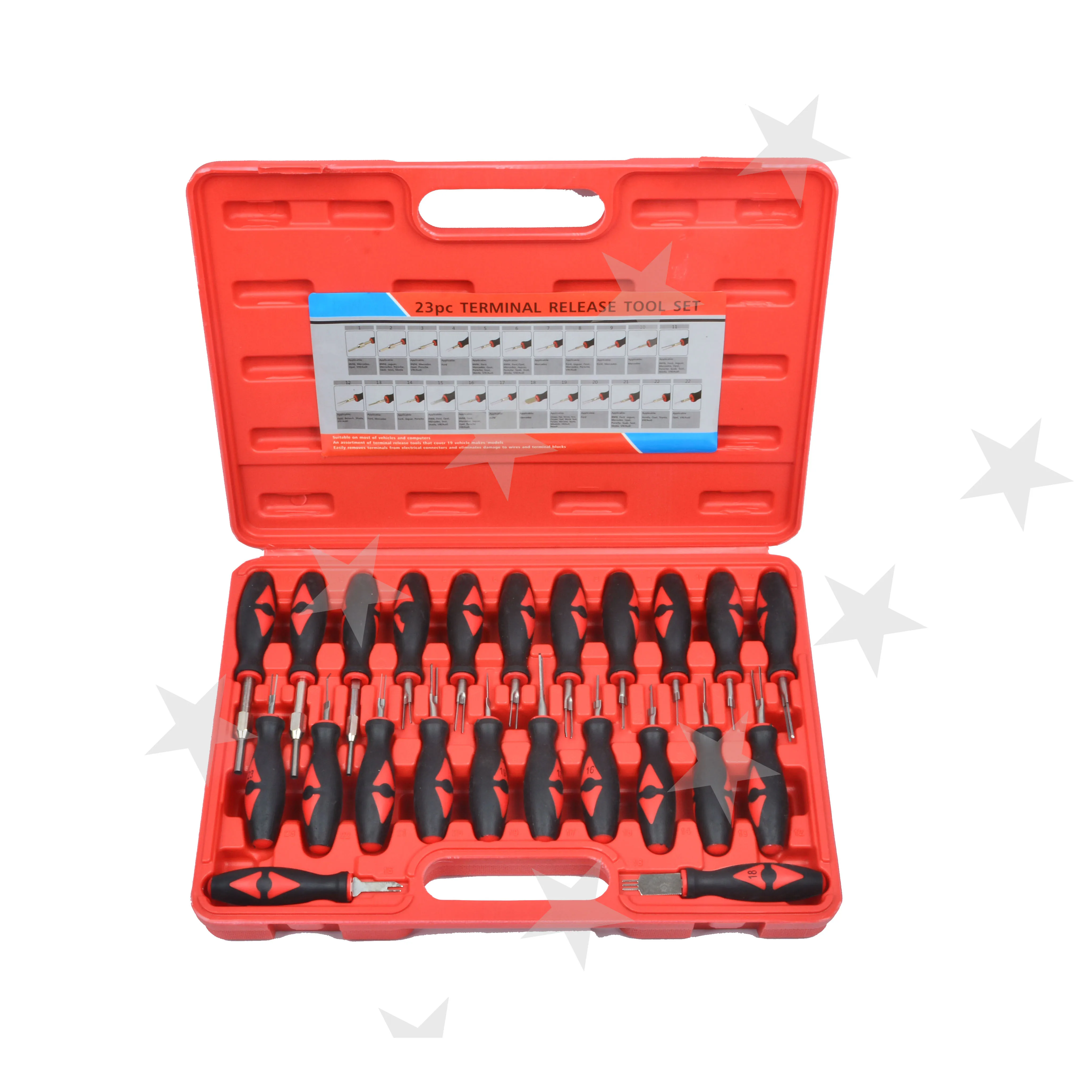 

23pcs Car Universal Terminal Release Removal Tool Set Automotive Wiring Connector Crimp Pin Extractor For BMW Ford VW