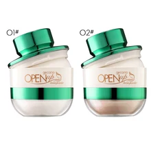 Пудра для нанесения макияжа, Водостойкая крышка для контроля жирности, стойкая рассыпчатая пудра с пуховкой