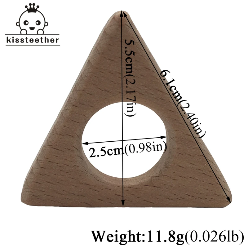 Детский прорезыватель, треугольник, детские товары для ухода за прорезывателем зубов, BPA, деревянная треугольная прорезыватель, подарок для кормления ребенка