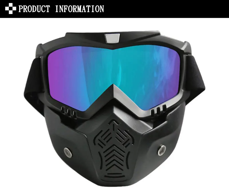 Nordson Detachable Motorcycle Goggles Glasses Mouth Filter Perfect Open Face Motorcycle Half Helmet Vintage Helmets Goggle