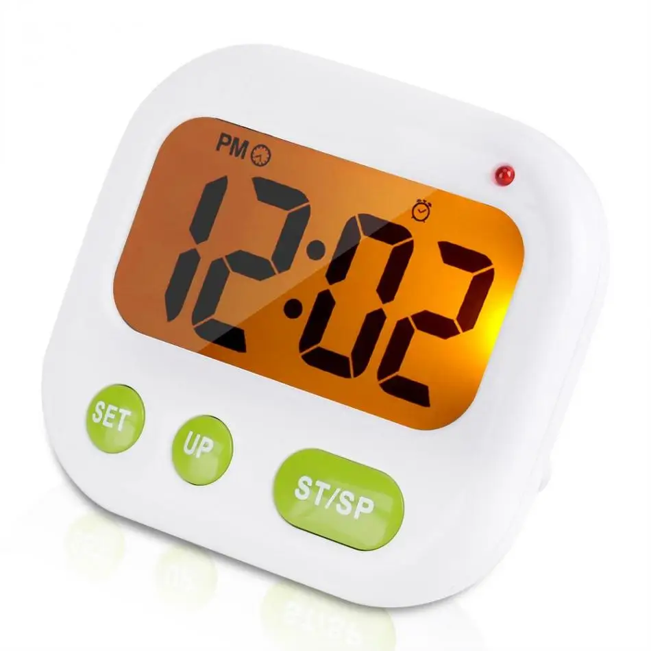 Music Vibration LCD Digital Kitchen Countdown Timer Alarm with Stand