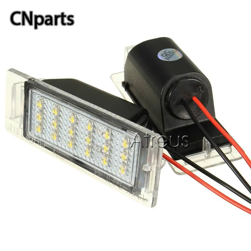 

CNparts 2X Car LED For Chevrolet Cruze Camaro License Plate Lights White SMD3528 Number Plate Lamp Canbus Bulb Kit Accessories