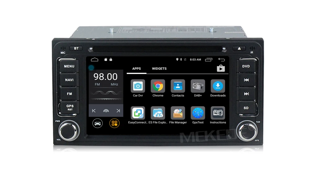 Cheap 2G RAM Android 7.1 2 DIN Car DVD multimedia player for Toyota Terios Old Corolla Camry Prado RAV4 Universal radio wifi 4G lte 8