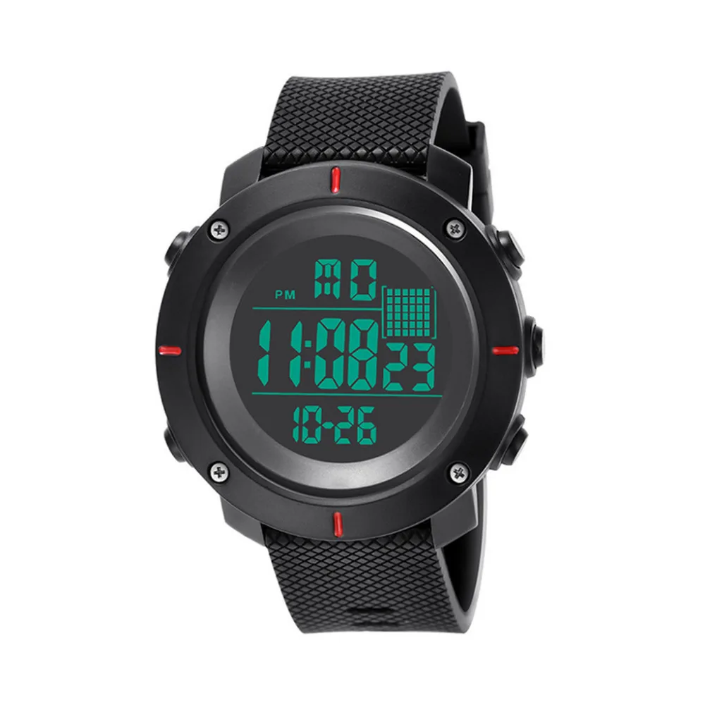Reloj Hombre Цифровые мужские спортивные часы 30 м Водонепроницаемые светодиодные
