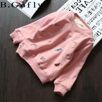 

Children Clothing Costume T Shirt Autumn Winter Toddler Kids Sport Hoodies Top Valvet Sweaters Kids Grey Sweatshirt for Girl