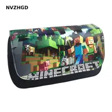 The new best selling mosaic cartoon game My world 3D pencil bag school office stationery large