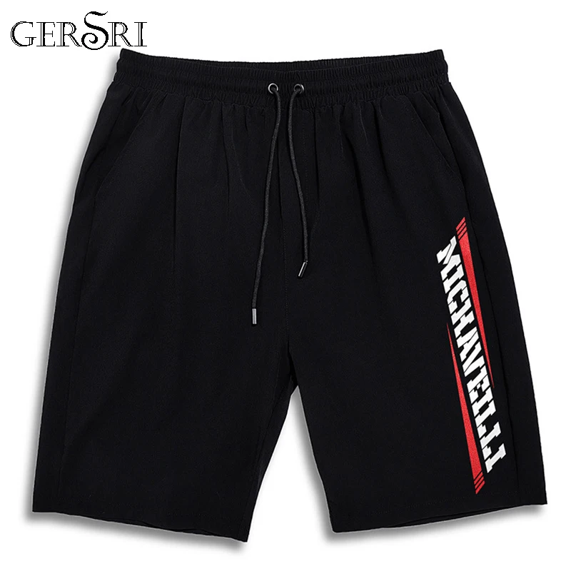 Gersri большие летние мужские пляжные шорты Свободные эластичные талии до колена дышащие мужские повседневные шорты больших размеров 3XL 4XL 5XL 6XL 7XL