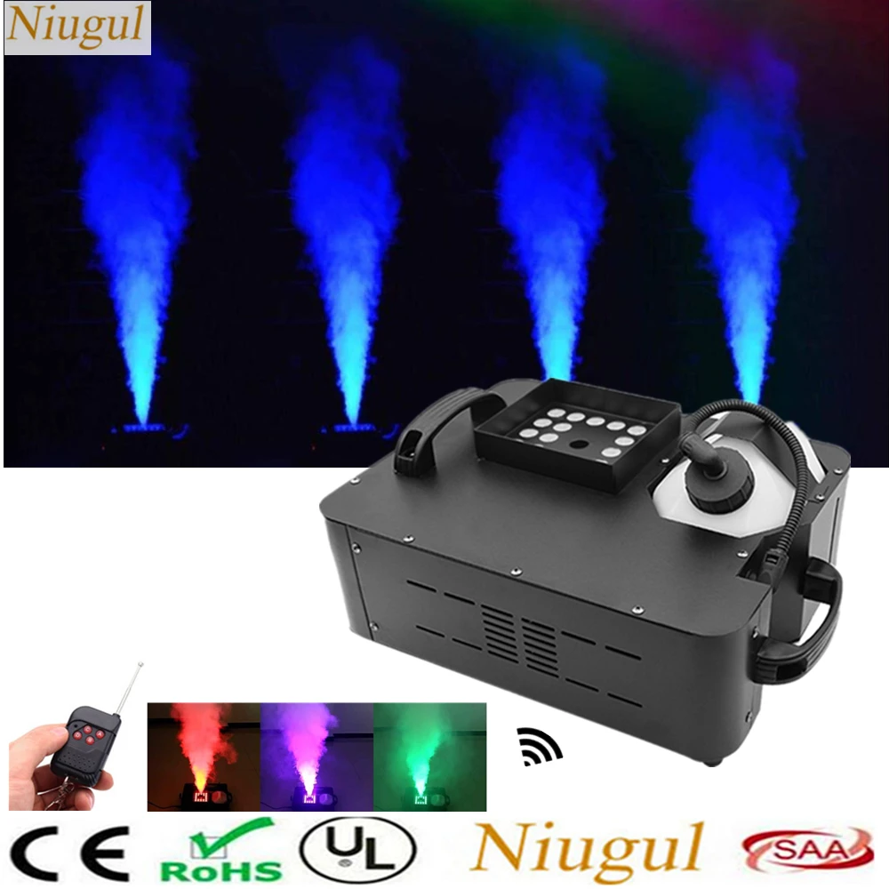 

1500W LED Fog Machine /Vertical Smoke Machine With 24X9W LED Lights/Professional Stage Fogger For Bar Disco Party DJ Equipments