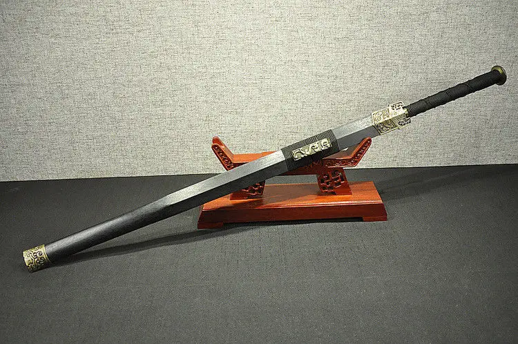 Высококачественный китайский ушу меч Han Folded красный сложенный 1095 высокий крючок из углеродистой стали лезвие