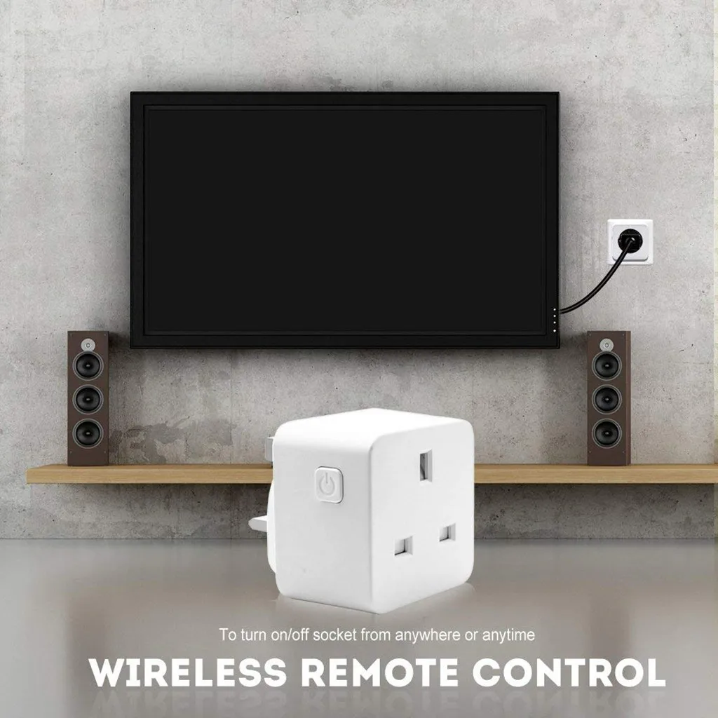 Умная розетка питания Wi-Fi, Великобритания, переключатель для Amazon Alexa/Google Home, управление приложением, высокое качество