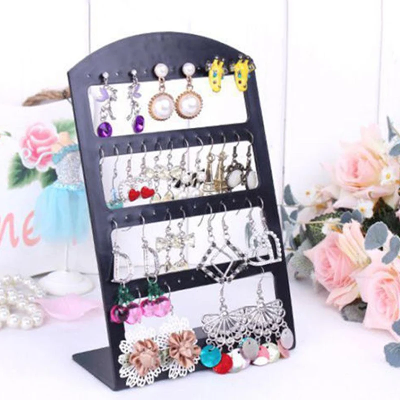 

48 Holes Earrings Ear Studs Display Stand Hanging Closet Jewelry Storage Rack Jewelry Accessories