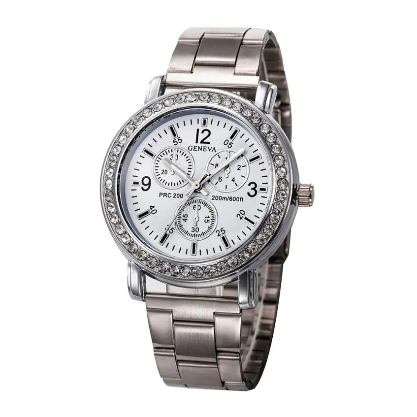 

Fashion Women Men Simple Stainless Steel Analog Quartz Wrist Watch Man's Alloy Simple Watch Clock Lovers' Quartz Watch