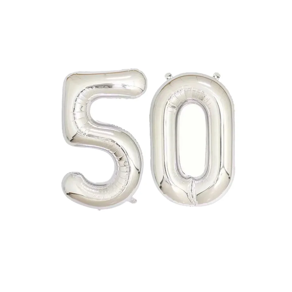 15 Градиент Цвет воздушный шар из фольги для вечеринок 30th 40th 50th 60th праздничных воздушных шаров "30 40 50 60 товары для дня рождения; Юбилей вечерние декорацией - Цвет: 15