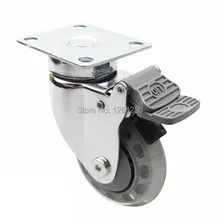 TNT express with burake Mute Medical Caster medical hospital bed caster wheel chair casters brakes hardware parts
