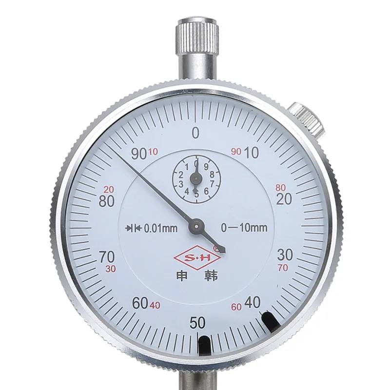  Dial Indicator 0-10mm/0.01mm With Lug Dial Gauge Micrometer Caliper Table Of Measuring Tools
