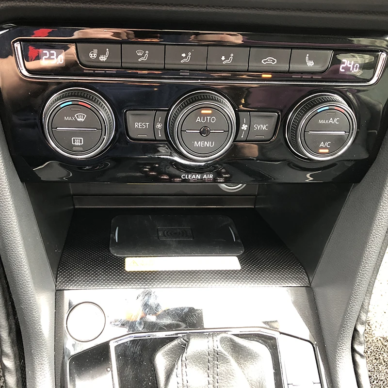 Для VW Tiguan Allspace Tharu 2017 2018 2019 QI Беспроводное зарядное устройство для телефона