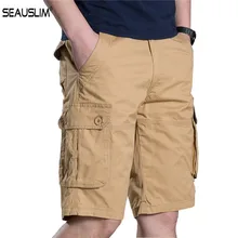 SEAUSLIM мужские Militar карго шорты армейский зеленый борд шорты военные тактические джоггеры летние быстросохнущие короткие брюки LQ-MW-01