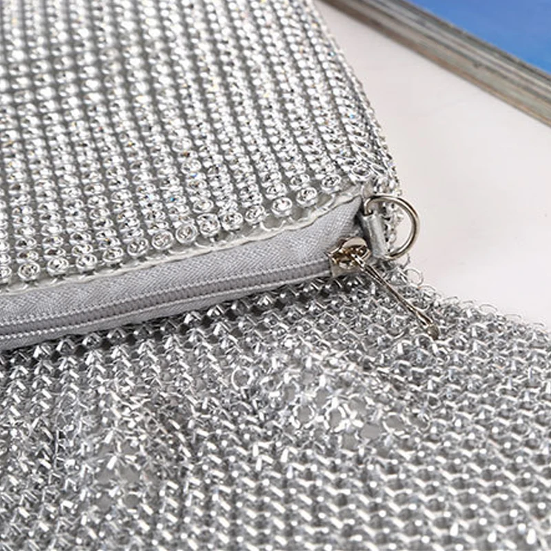 День сцепления Bling блесток мини сумка мешок плеча цепи Для женщин Вечеринка