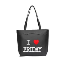 Big Capacity Ladies Girls Travel Bags Fashion Korean Women PU Leather Love Heart Letters Printing Shoulder Bag Handbag Popular
