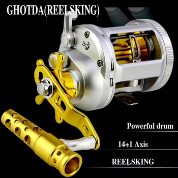 

Right Baitcasting Reel 14+1BBs Bait Casting Fishing Reel Super big capacity spool