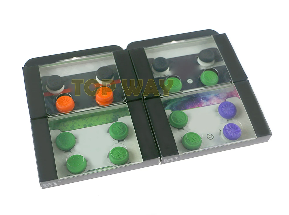 

80pcs=20sets 4 in 1 CQC FPS Analog Grip Extended Thumb Sticks Extra High Joystick Caps For PlayStation 4 PS4 Pro Slim Controller