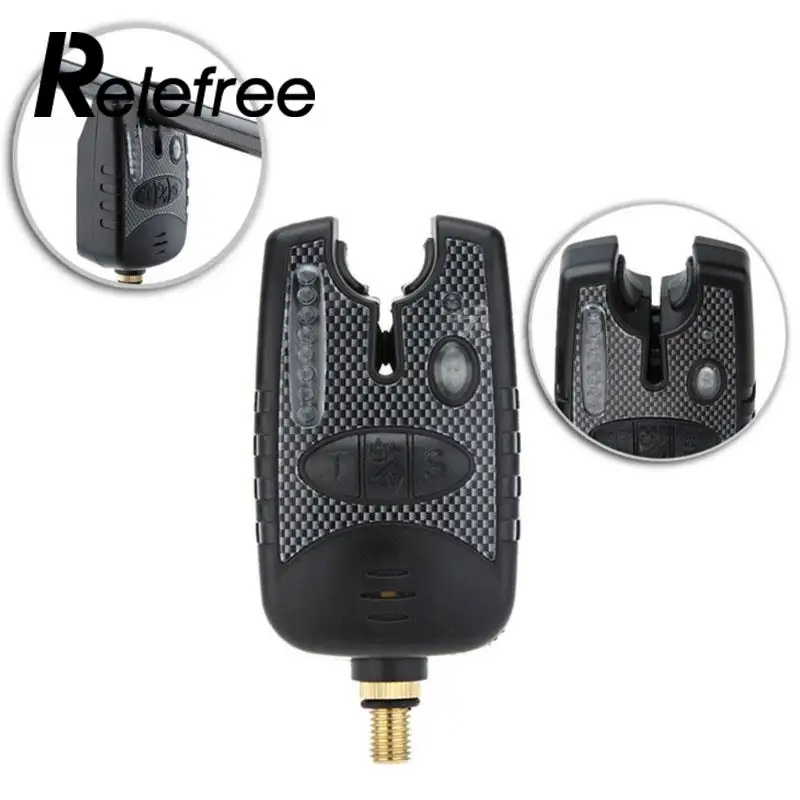 

Annunciator Black Waterproof Bite Alarm Beeper Outdoor Easier waterproof adjustable tone volume sensitivity sound fish alarm