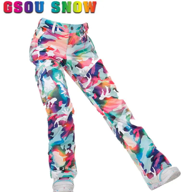 

Gsou Snow d Waterproof Ski Pants Women Snowboard Pants Ski Trousers High Quality Windproof Outdoor Winter Skiing Snow Pants