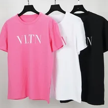 Хлопок, высокое качество, новинка, модная дизайнерская брендовая летняя футболка для мужчин и женщин, надпись, известная одежда