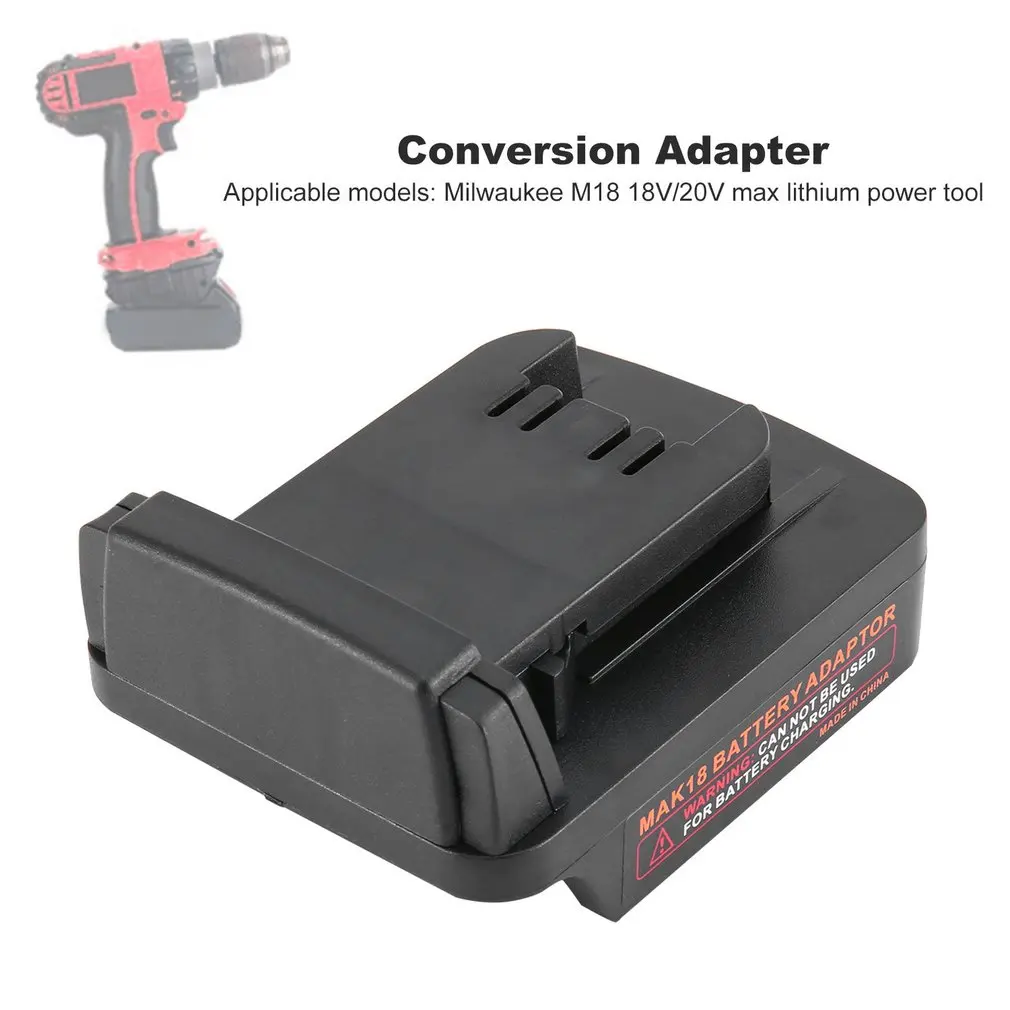 Conversion Adapter For Makita 18V Li-ion Battery Adapter For Milwaukee M18 Drill Li-ion Power Tools Battery Adapter