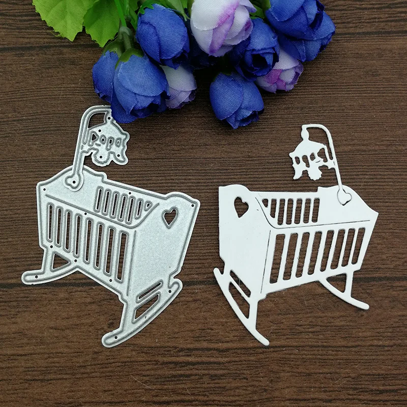 Baby Bed Heart Toys Metal Cutting Dies Stencils For Card Making Decorative Embossing Suit Paper Cards Stamp DIY Baby Bed Heart Toys Metal Cutting Dies Stencils For Card Making Decorative Embossing Suit Paper Cards Stamp DIY