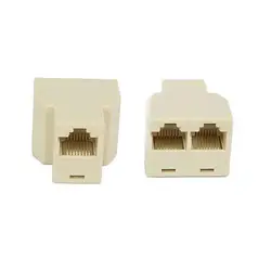 RJ45 CAT5 6 кабель Ethernet LAN Порты и разъёмы 1 до 2 гнездо сетевой адаптер разъём разветвитель Новый