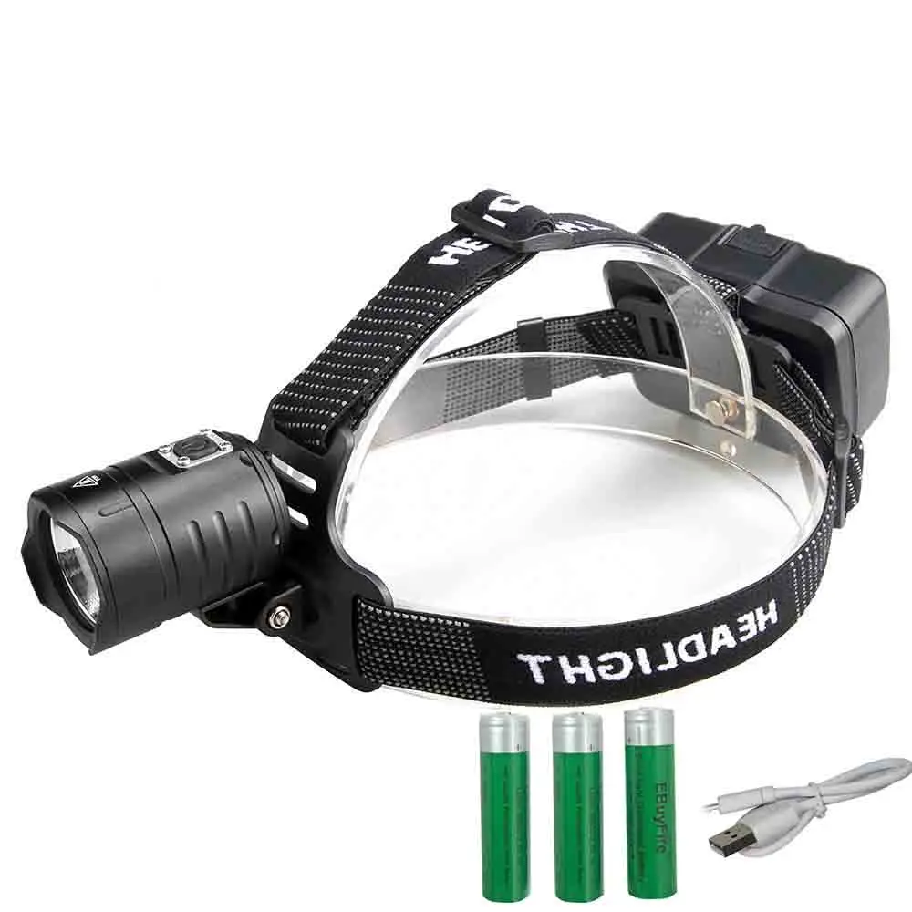 

XHP70 LED Headlamp 30W Super bright Headlight Waterproof USB Rechargeable Torch 6800 lumen use 18650 Outdoor Camping Lamp