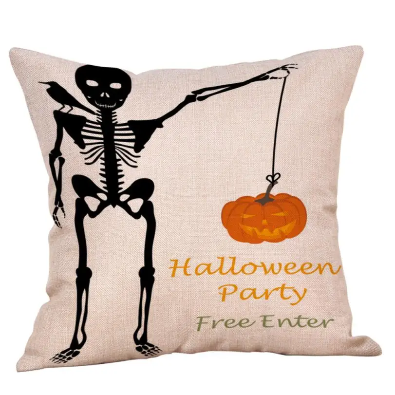 

SO cute Halloween Pillow Cases Linen Pumpkin ghosts Cover Home Pillow Cover Throw Pillowcase c817