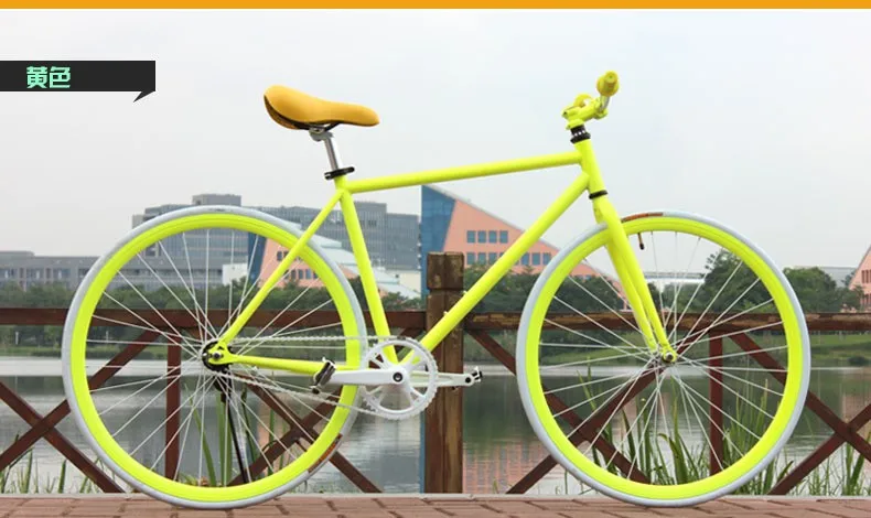 Excellent New X-Front brand Luminous High-carbon steel fixed gear Bike 700C students bicycle down road retro bicicleta 12