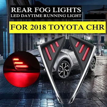 

LED Rear Fog Lamp Light Taillights 12V 1A for Toyota CHR DRL 2018 Daytime Running Light Shake-proof More Efficient Energy Saving