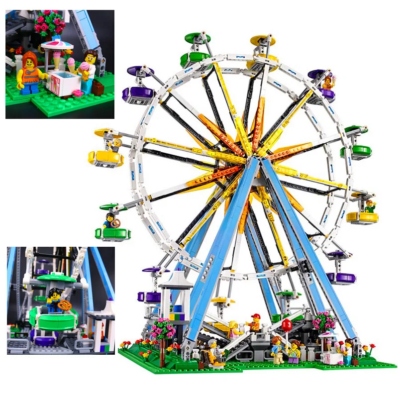 

LEPIN 15012 Expert Ferris Wheel Construction Model Building Assembling Block Brick Compatible with legoing 10247 Educational Toy