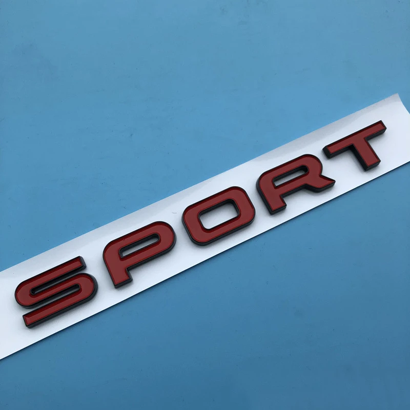 Глянцевый черный красный спортивный EVOQUE буквы автобиография бар эмблема значок автомобиля Стайлинг багажник наклейка для Land Range Rover