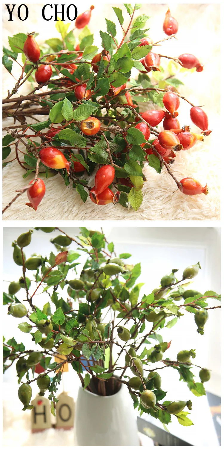 Pomegranates, berries, artificial fruit10