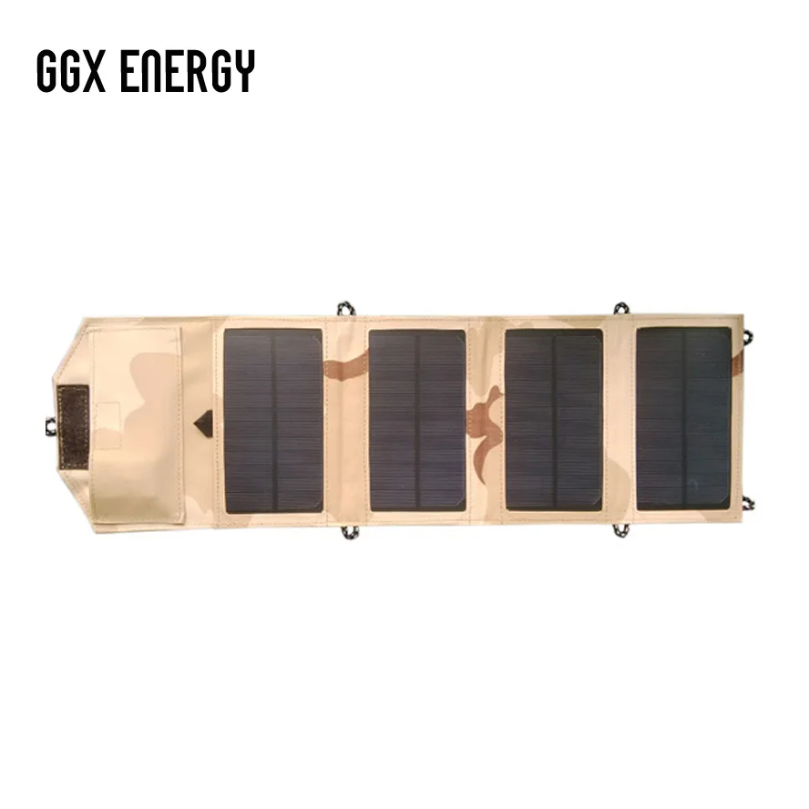 GGX Энергии Водонепроницаемый 8 Вт 5 в портативный складной Моно солнечная панель Зарядное устройство USB выход контроллер пакет для телефонов iPhone psp MP4