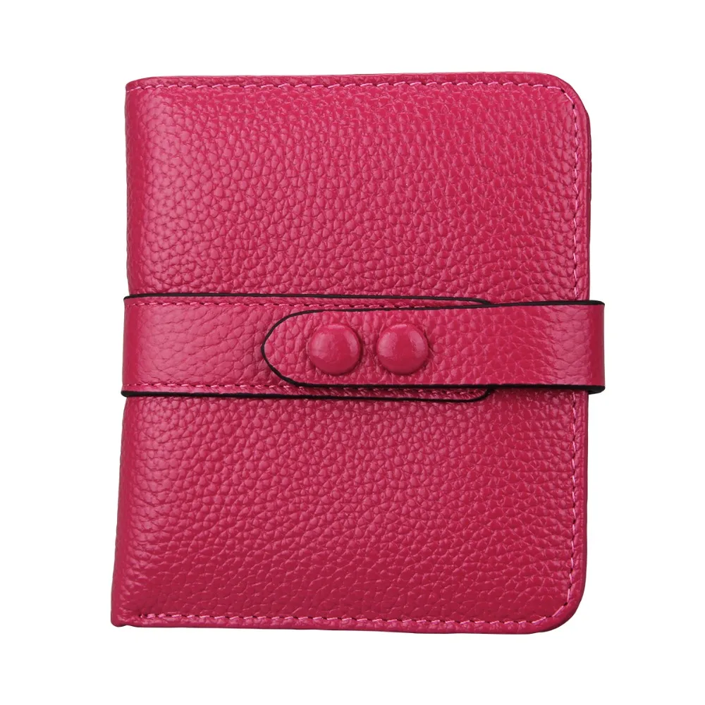 

M-Yancy Genuine Cow Leather Wallet Women Short Small Cute Purse Designer Ladies Wallets Zipper Purses Portefeuille Female Clutch