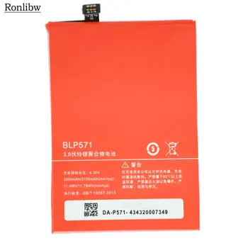 

Ronlibw 5PCS 3100mah BLP571 Back up Battery Replacement For Oneplus one battery Oneplus 1 one Smart Phone