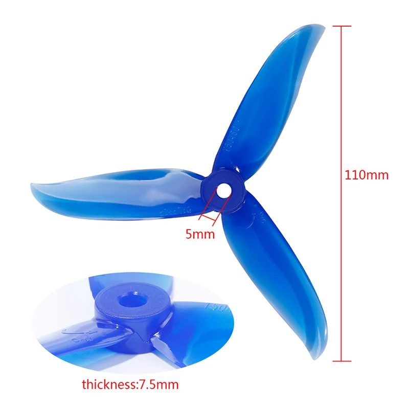 DALPROP CYCLONE T5045C T5045 Pro 5045 5 дюймов 3 лопасти/tri-Blade propeller prop совместимый 2206 бесщеточный двигатель для FPV RC Дрон