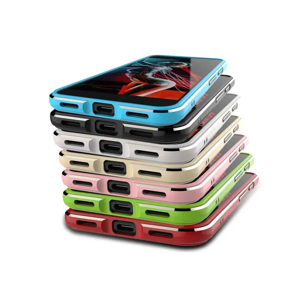 

For Google Pixel Case High Quality Ultra Thin Slim Aluminum Metal Bumper Frame Case For Google Pixel 5.0 inch With Strap BK1