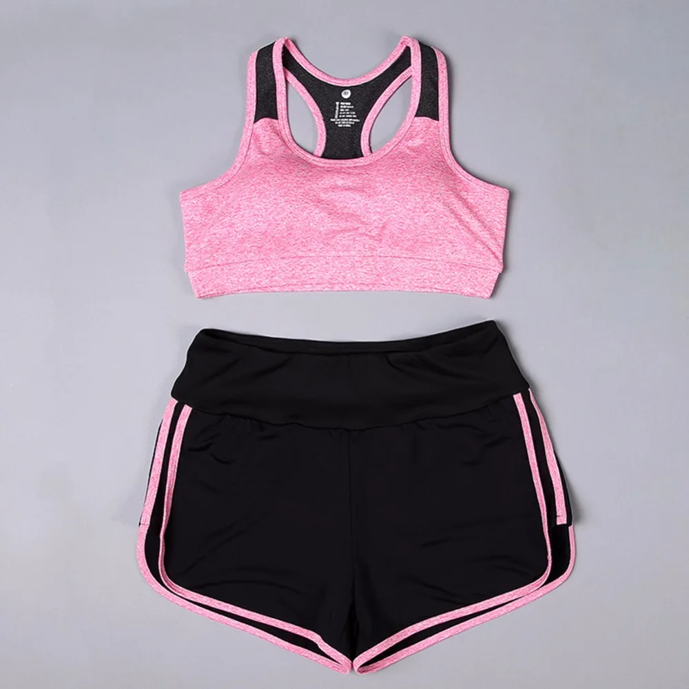 BONJEAN 2 Pcs Women Yoga Fitness Clothing Sets Tracksuit