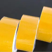 5 см* 5 м нескользящая пвх самоклеящаяся Предупреждение ющая желтая ПВХ, силиконовый Карбид грубые клейкие ленты