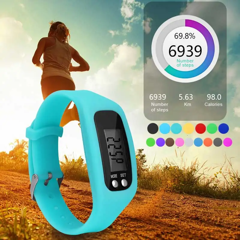 run step watch bracelet pedometer