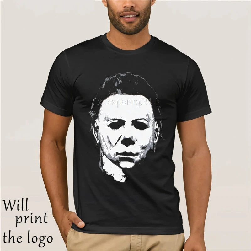 Рок REBEL Хэллоуин Майкл Майерс портрет T-SHIRT.webp | Мужская одежда
