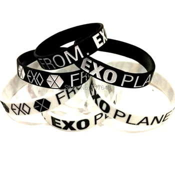 

100pcs EXO Plane From Wristband Silicone Bracelets free shipping by ePacket