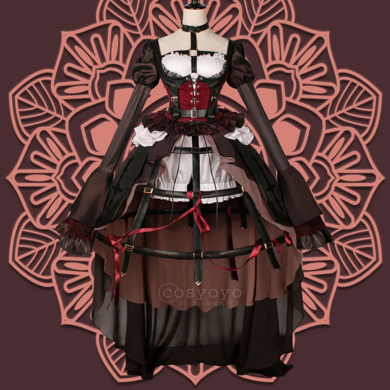 Костюм для косплея Love SINoALICE Alice длинное платье костюм с умеренной Элис красным