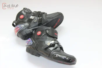 Motorlaarzen SPEED Bikers Moto Racing Protector Laarzen Motocross Motor Microfiber Lederen Schoenen Gratis verzending